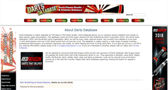 Desktop Screenshot of dartsdatabase.co.uk
